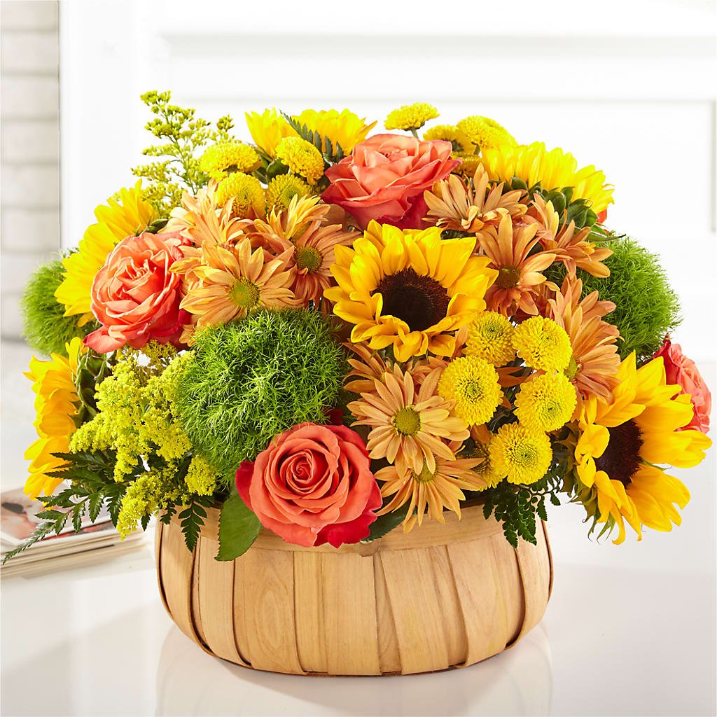 Harvest Sunflower Basket – Wolf Luna Bloom Llc, Plant City FL