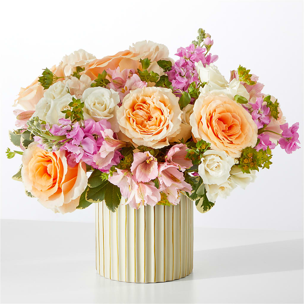 Paradise Bouquet with Ivory Vase – Wolf Luna Bloom Llc, Plant City FL