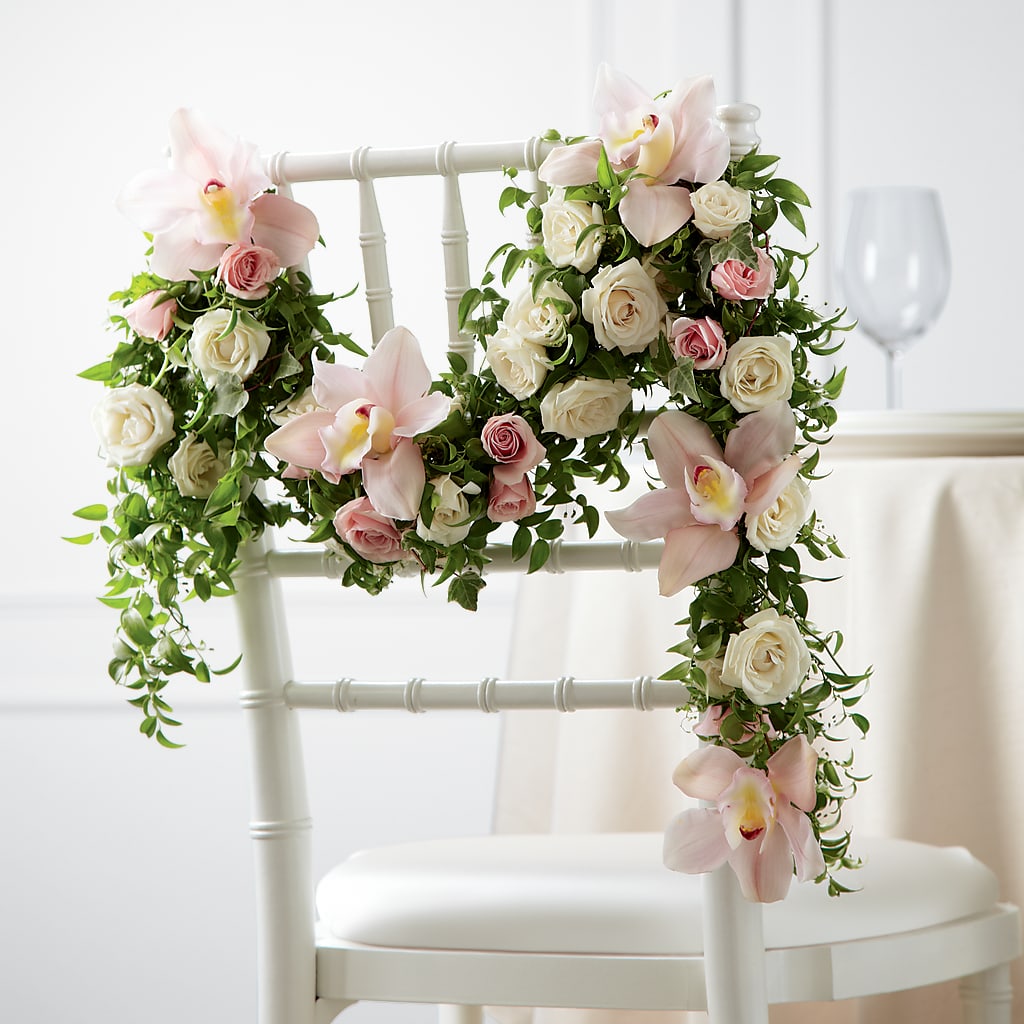 Orchid Rose Chair Décor – Wolf Luna Bloom Llc, Plant City FL