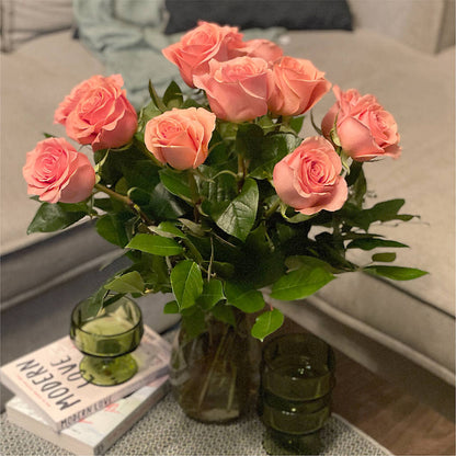 Long Stem Pink Rose Bouquet –  Wolf Luna Bloom Llc, Plant City FL