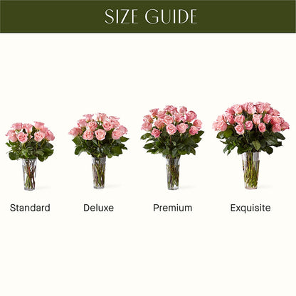 Long Stem Pink Rose Bouquet –  Wolf Luna Bloom Llc, Plant City FL