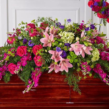 Radiant Tribute Casket Spray –  Wolf Luna Bloom Llc, Plant City FL