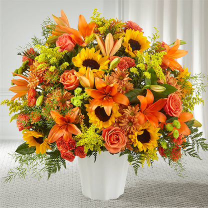 Harvest Thoughts Floor Basket –  Wolf Luna Bloom Llc, Plant City FL