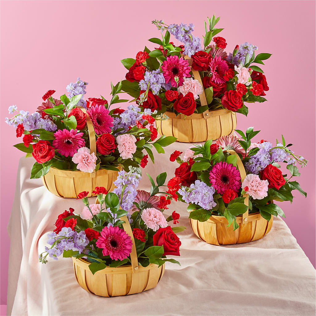 Pink Picnic Basket –  Wolf Luna Bloom Llc, Plant City FL