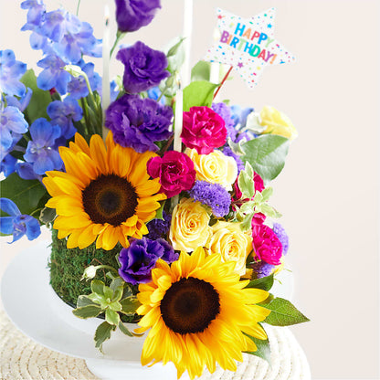 Star of the Day Floral Cake –  Wolf Luna Bloom Llc, Plant City FL