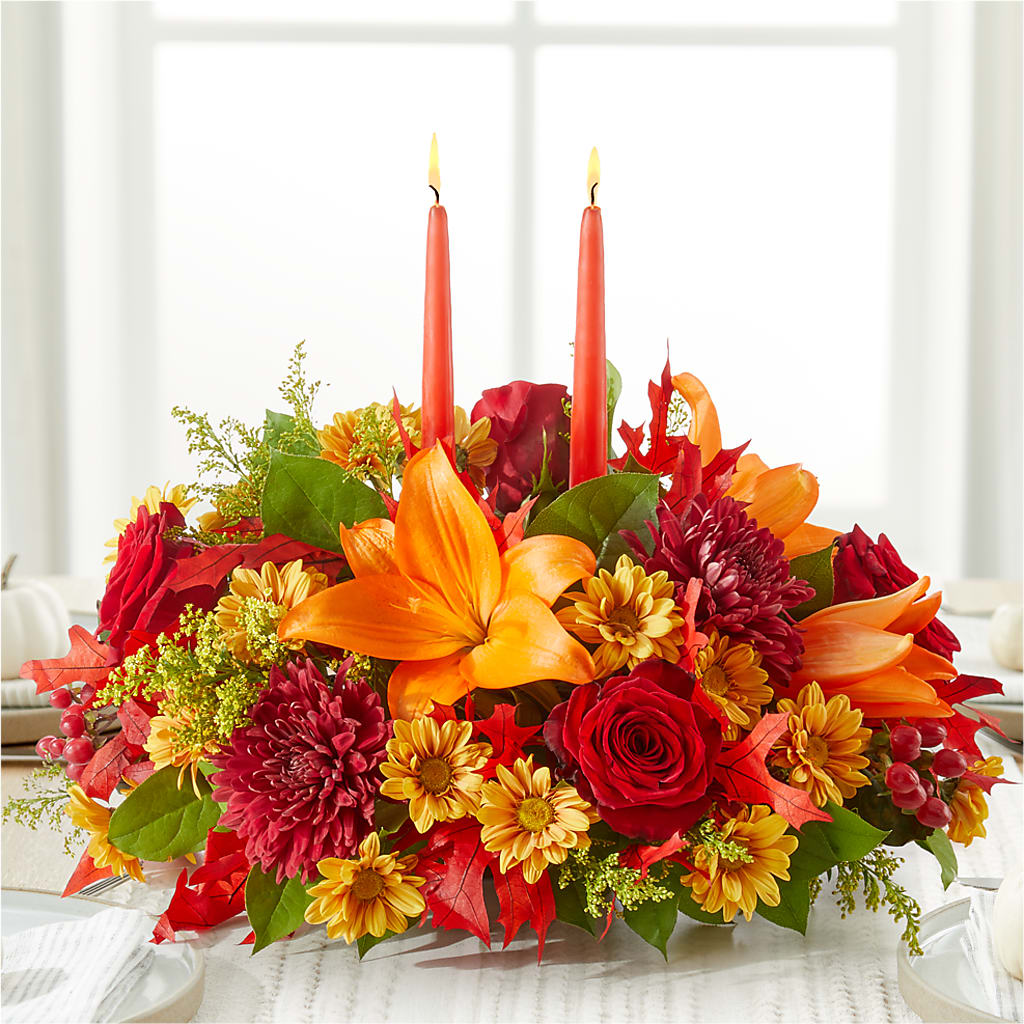 Autumn's Embrace Centerpiece –  Wolf Luna Bloom Llc, Plant City FL
